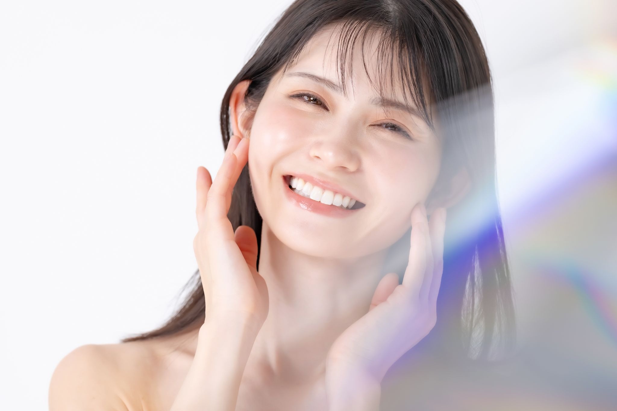 笑顔の女性